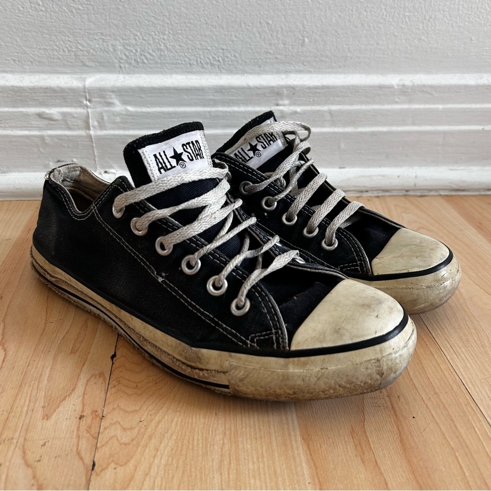 Vintage Converse All Star Black Canvas Sneakers made in USA